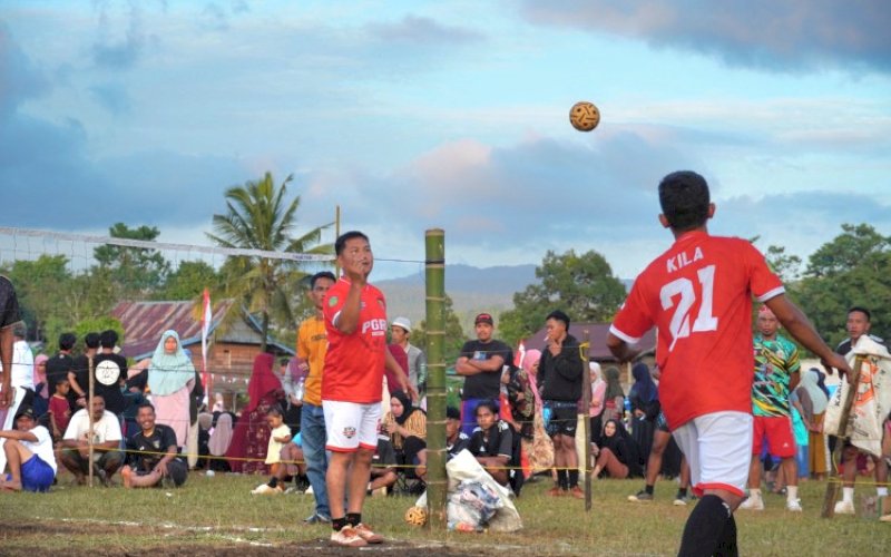 DUKUNG OLAHRAGA. PT Vale Indonesia Tbk (PT Vale) bersama Gerakan Mahasiswa Pesisir Towuti Timur (GMP-TT) menggelar kegiatan lomba olahraga di wilayah Loeha Raya, selama sepekan, 23 hingga 29 Agustus 2024. foto: istimewa