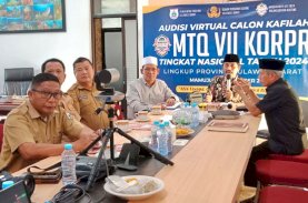 Hari Kedua Audisi MTQ Korpri VII 2024 Calon Kafilah Sulbar Seleksi Lima Cabang
