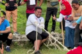 HUT Kemerdekaan RI Ke-79, Sekretariat DPRD Sulbar Meriahkan Lomba Tarik Tambang Antar OPD