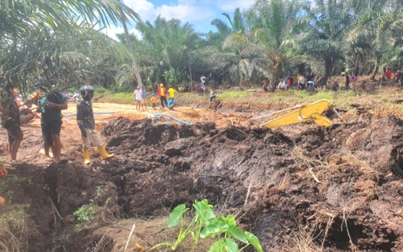 Kondisi Tanah Bergerak di Mateng, Sulbar. foto: istimewa