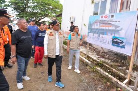 Pj Gubernur Peletakan Batu Pertama Pembangunan Gedung Pusdalops BPBD Sulbar