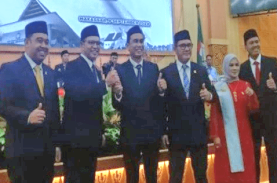 Supratman dan Andi Suharmika Pimpinan Sementara DPRD Makassar Periode 2024-2029