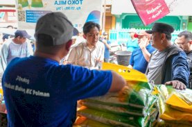 Pj Gubernur Sulbar Bersama Pemkab Polman Jalan Sehat dan Pantau Pasar