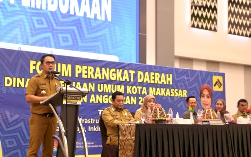 FORUM SKPD. Dinas Pekerjaan Umum (PU) Kota Makassar menggelar Forum Satuan Kerja Perangkat Daerah (SKPD) di Hotel Maxone Makassar, Senin (10/2/2025). foto: istimewa