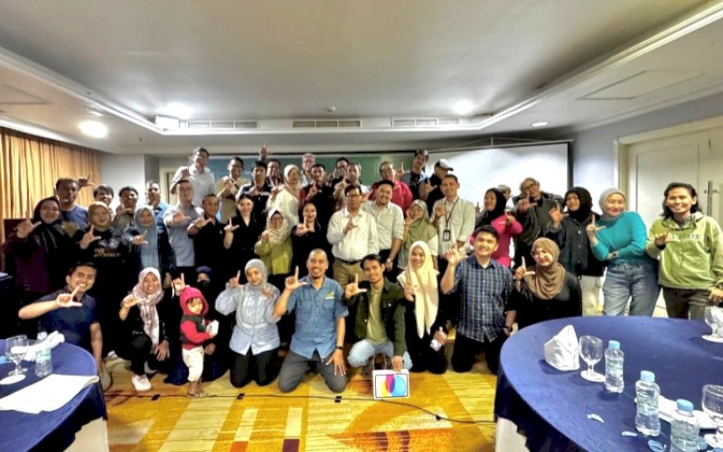 MEDIA GATHERING. PT Gowa Makassar Tourism Development (GMTD) Tbk menyelenggarakan media gathering dengan mengundang puluhan awak media di Aryaduta Hotel Makassar, Senin (10/2/2025). foto: doelbeckz/pluz.id