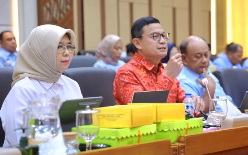 RDP. Kepala BPOM RI, Taruna Ikrar, dalam Rapat Dengar Pendapat (RDP) bersama Komisi IX DPR RI dan Badan Gizi Nasional di Kompleks Parlemen, Jakarta, Rabu (21/5/2025). foto: istimewa