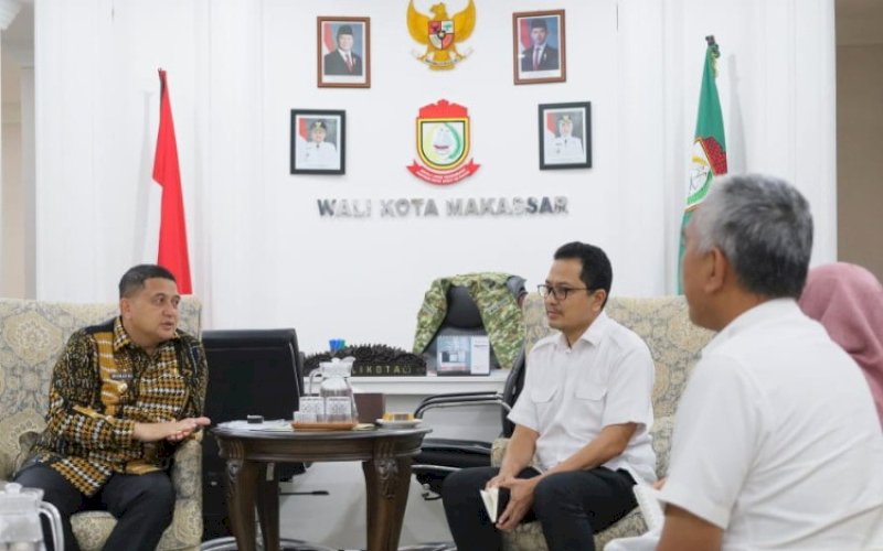 RAPAT TEKNIS. Wali Kota Makassar, Munafri Arifuddin, rapat teknis bersama Balai Besar Wilayah Sungai (BBWS) Pompengan Jeneberang di Balai Kota Makassar, Kamis (21/8/2025). foto: istimewa