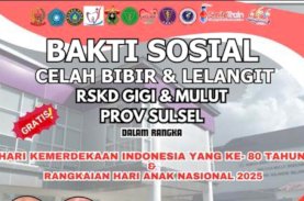 RSKD Gigi dan Mulut Sulsel Operasi Celah Bibir serta Lelangit Gratis