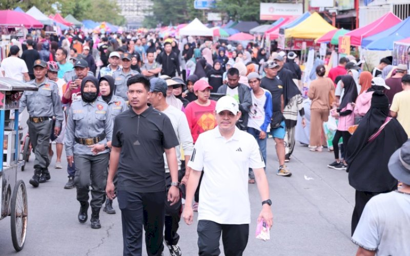 CFD. Suasana Car Free Day (CFD) di Jl Boulevard, Kota Makassar, Minggu (14/9/2025) pagi. foto: istimewa
