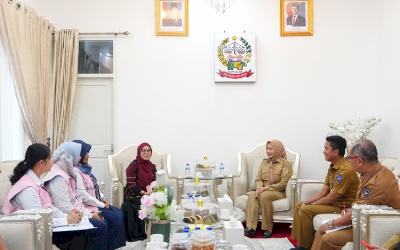 SILATURAHMI. Wakil Gubernur Sulsel, Fatmawati Rusdi, menerima silaturahmi Srikandi PLN Unit Induk Distribusi (UID) Sulselrabar di Rumah Jabatan Wakil Gubernur, Senin (15/9/2025). foto: istimewa