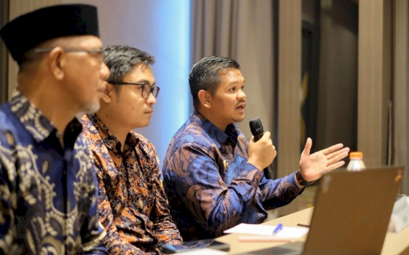 WAWANCARA Bupati Bantaeng, M Fathul Fauzy Nurdin, menghadiri undangan presentasi dan wawancara dari Kementerian Agama sebagai kepala daerah kandidat penerima Pesantren Award Tahun 2025 di Hotel Luminor Kota, Jakarta, Rabu (24/9/2025). foto: istimewa