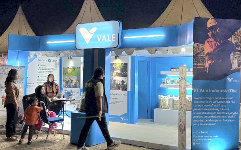 KGEBYAR UMKM. PT Vale Indonesia Tbk (PT Vale) melalui Proyek Indonesia Growth Project (IGP) Pomalaa berpartisipasi dalam ajang Gebyar UMKM HIPMI Acceleration yang digelar Hipmi Sultra di pelataran ex MTQ Kendari, 20&ndash;21 September 2025. foto: istimewa
