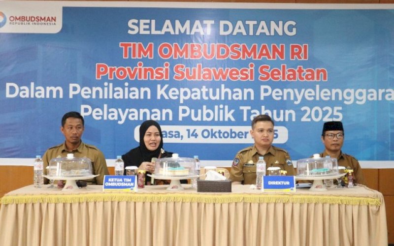 KUNJUNGAN. Rumah Sakit Umum Daerah (RSUD) Prof Dr HM Anwar Makkatutu Kabupaten Bantaeng menerima kunjungan tim Ombudsman Republik Indonesia Perwakilan Sulsel, Selasa (14/10/20250. foto: istrimewa