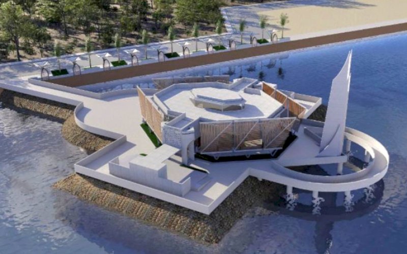 Masjid Apung Pantai Merpati Bulukumba. foto: istimewa