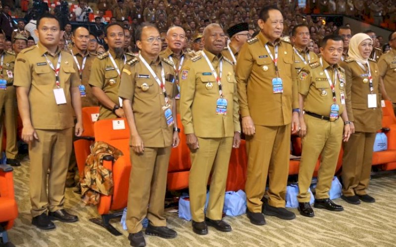 RAKORNAS. Gubernur Sulsel, Andi Sudirman Sulaiman, menghadiri Rapat Koordinasi Nasional (Rakornas) Pemerintah Pusat dan Daerah 2026 yang digelar Kementerian Dalam Negeri di Sentul International Convention Center (SICC), Kabupaten Bogor, Jawa Barat, Senin (2/2/2026). foto: istimewa