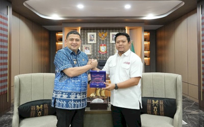 PERTEMUAN. Wali Kota Makassar Munafri Arifuddin menerima Ketua IAP Sulsel Firdaus bersama rombongan di Balai Kota Makassar, Kamis (26/2/2026). foto: istimewa