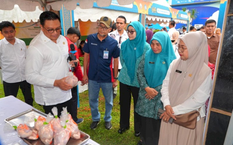 GPM. Suasana pelaksanaan Gerakan Pangan Murah (GPM) di Halaman Kantor TVRI Sulsel, Rabu (11/3/2026). foto: istimewa