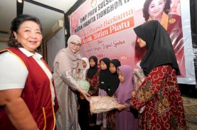 DWP dan Iwati Sulsel Berbagi Kebahagiaan Ramadan, Santuni Lebih 100 Anak Yatim Piatu di Makassar