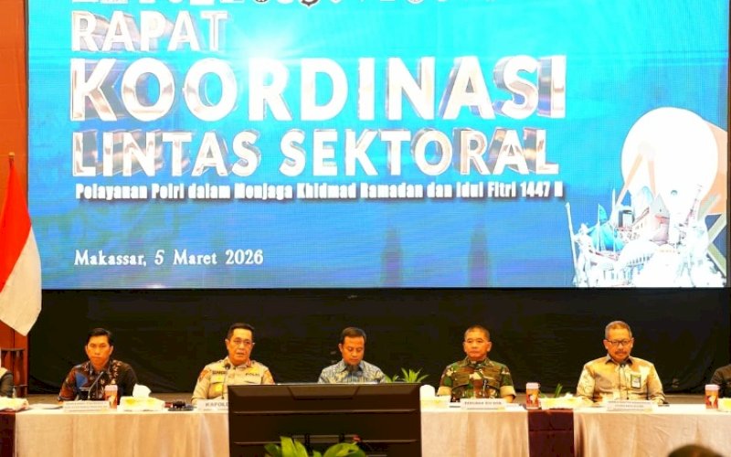 RAKOR. Rapat Koordinasi (Rakor) Lintas Sektoral dalam rangka kesiapan Operasi Kepolisian Terpusat Ketupat, Kamis (5/3/2026). foto: istimewa