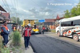 Pemprov Sulsel Perkuat Infrastruktur Jalan Poros Sidrap, Ruas Pangkajene-Rappang Dikebut