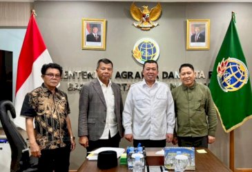 Andi Utta Bahas Optimalisasi Lahan Tidak Produktif Bersama Menteri ATR/BPN