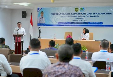 Sekda Sulsel Pimpin Uji Kelayakan Direksi Perumda Tirta Mangkaluku, Tekankan Profesionalisme