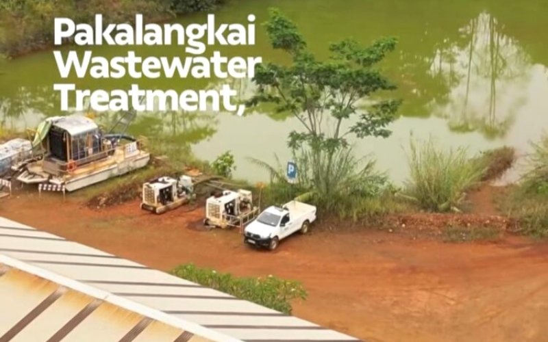 PENGELOLAAN AIR. Fasilitas pengelolaan air utama Pakalangkai Wastewater Treatment milik PT Vale Indonesia Tbk di Sorowako, Luwu Timur. foto: istimewa