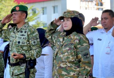 Pengukuhan Komcad ASN Pemprov Sulsel, Aliyah Mustika Ilham Dukung Penguatan Bela Negara