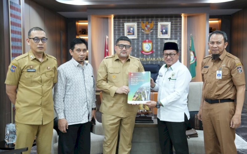 PENYERAHAN. Panitia Seleksi Baznas Kota Makassar menyampaikan hasil seleksi kepada Wali Kota Makassar, Munafri Arifuddin, Selasa (12/5/2026). foto: istimewa