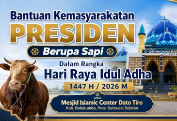 Bulukumba Berkurban 1.936 Ekor, Satu Ekor Sapi Bantuan Presiden