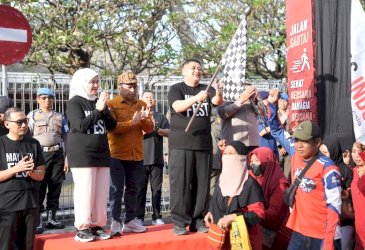 May Day 2026, Munafri-Aliyah Ramaikan Fun Walk Serikat Buruh dan Pekerja