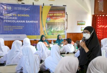 PKK Makassar Goes to School, Ajak Siswa Kelola Sampah di Sekolah