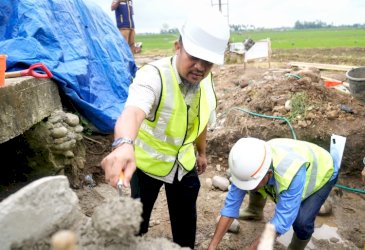Andi Sudirman Sulaiman Groundbreaking Pembangunan Irigasi Paket 1, Bisa Optimalkan Pengairan 1.200 Ha Sawah
