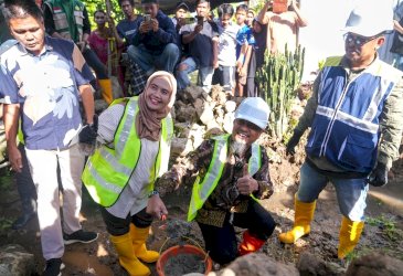 Andi Sudirman Sulaiman Groundbreaking Paket 1 MYP Rehabilitasi Daerah Irigasi Apparang Hulu, Dukung Produktivitas Pertanian di Sinjai