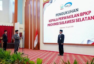 Andi Sudirman Sulaiman Kukuhkan Mardiyanto Arif Rakhmadi sebagai Kepala Perwakilan BPKP Sulsel