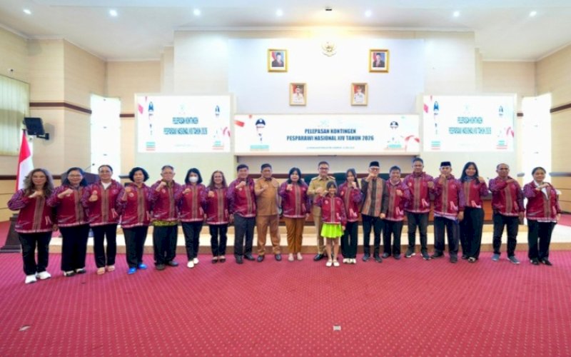 Pemprov Sulsel Lepas 196 Kontingen Pesparawi Nasional XIV 2026 ke Pabar