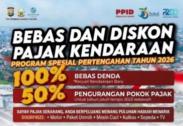 Pemprov Sulsel Hapus Denda Pajak Kendaraan 100 Persen, Beri Diskon Pokok PKB 50 Persen