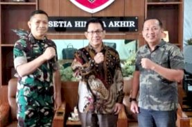 Kasdam XIV Hasanuddin Perkokoh Sinergi dengan Ketua PWI Sulsel