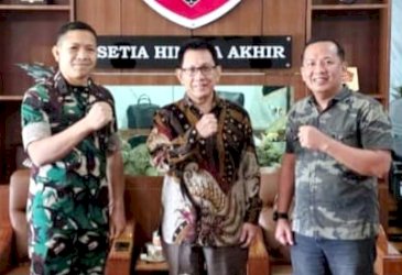 Kasdam XIV Hasanuddin Perkokoh Sinergi dengan Ketua PWI Sulsel