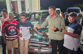Uji Nurdin Sambut Komunitas Mobil Klasik Se-Sulawesi di Pantai Marina