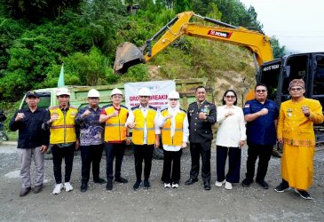Andi Sudirman Sulaiman Groundbreaking Ruas Rantepao-Pangala-Baruppu, Minta Dukungan Masyarakat