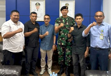 Andi Syahrum dan Danyonkav-10 Bahas Peningkatan Layanan Air Bersih Asrama Prajurit