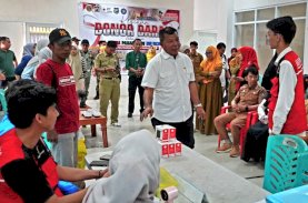 KKN Unhas Bersama Lions Club Bulukumba Donor Darah di Pasar Sentral