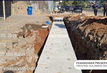 Pengecoran Bahu Jalan Burung-burung&ndash;Bili-bili Capai 67 Persen dalam Paket 1 MYP Sulsel