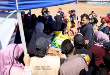 Andi Amar Ma&rsquo;ruf Sulaiman Tinjau Pasar Pangan Murah, Pastikan Masyarakat Dapat Bahan Pokok Terjangkau