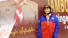 Andi Ratu Dhafitha Yuslim Wakili Kwarcab Makassar di Jambore Nasional XII Cibubur 2026