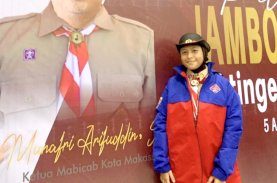 Andi Ratu Dhafitha Yuslim Wakili Kwarcab Makassar di Jambore Nasional XII Cibubur 2026