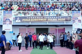 Andi Sudirman Sulaiman Kick Off Piala Gubernur Sulsel 2026, Siapkan Rp500 Juta untuk Cetak Bibit PON