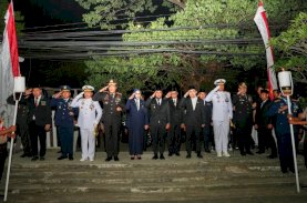 Andi Sudirman Sulaiman Ikuti Apel Kehormatan Renungan Suci di TMP Panaikang Bersama Forkopimda