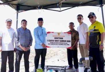 Atasi Kesulitan Air Petani, Andi Sudirman Sulaiman Salurkan Bantuan Sumur Bor di Bori Tallasa Gowa